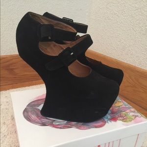 Jeffrey Campbell Rock-spring Black Nubuck size 9.